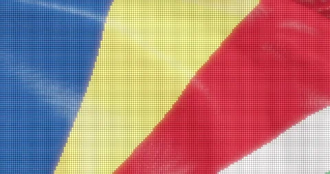 Led Screen seychelles Flag Seamless Loop stock video Stock Footage 180853842