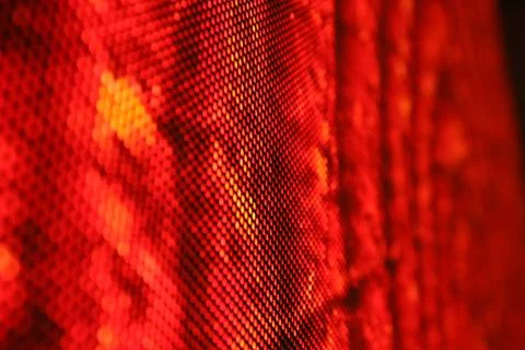 Led screen SMD red close up Stock Photos