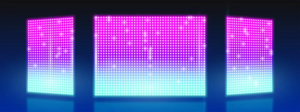 LED screen stage background Stock Illustration