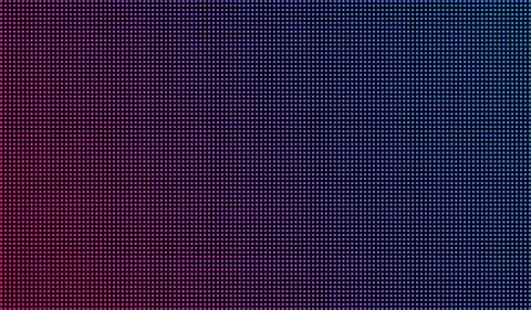 Led screen texture dots background display light. TV pixel pattern monitor Illustrazione stock