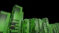 LED skyscrapers scrolling graphics buildings city 4k 4k or 4k+ Resolution