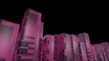 LED skyscrapers scrolling graphics buildings city 4k 4k or 4k+ Resolution