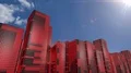 LED skyscrapers scrolling graphics buildings city 4k 4k or 4k+ Resolution