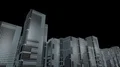 LED skyscrapers scrolling graphics buildings city 4k 4k or 4k+ Resolution