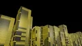 LED skyscrapers scrolling graphics buildings city 4k 4k or 4k+ Resolution