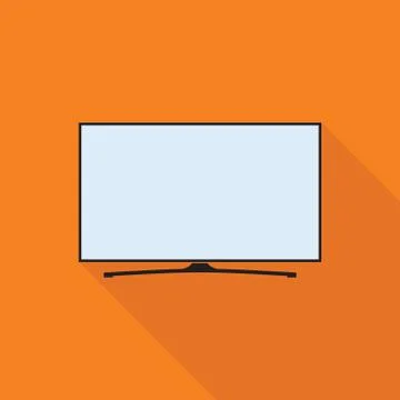 LED Smart TV Icon Stock Illustration