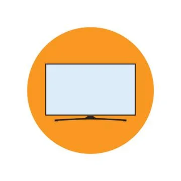LED Smart TV Icon Stock Illustration