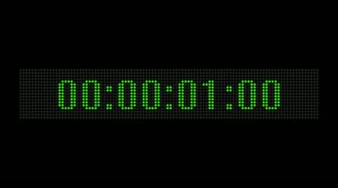 LED SMPTE timecode 30 sec. Stock Footage 10915659