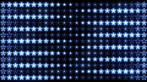 Led Snowflakes 01 Stock Footage 44267747