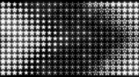 Led Snowflakes 03 matte Stock Footage 44269443