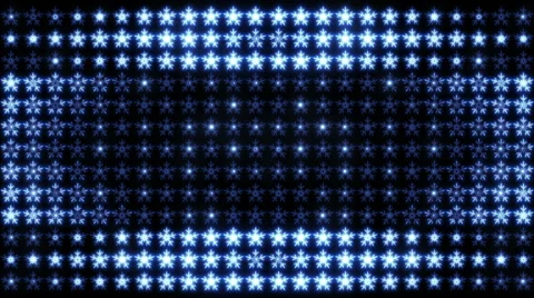 Led Snowflakes 05 Stock Footage 44269464