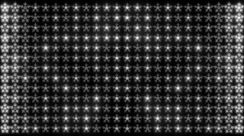 Led Snowflakes 06 matte Stock Footage 44269481