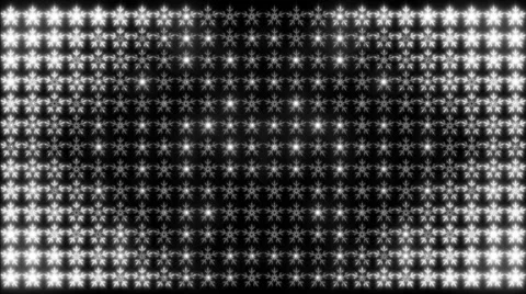 Led Snowflakes 07 matte Stock Footage 44269492