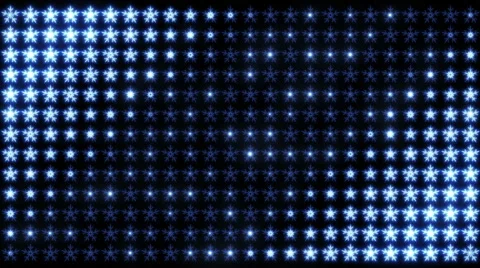 Led Snowflakes 09 Stock Footage 44270043