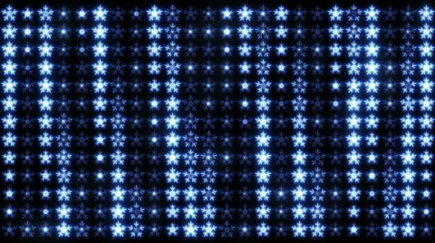 Led Snowflakes 10 Stock Footage 44270051