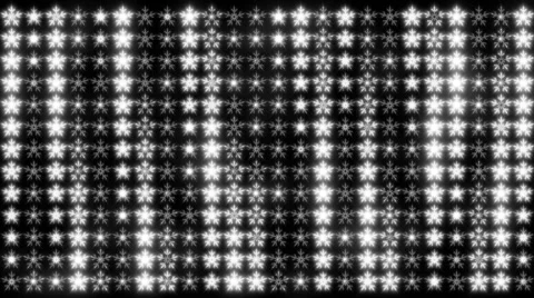 Led Snowflakes 10 matte Stock Footage 44270055