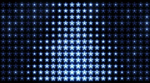 Led Snowflakes 12 Stock Footage 44270077