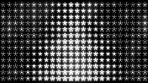 Led Snowflakes 12 matte Stock Footage 44270083