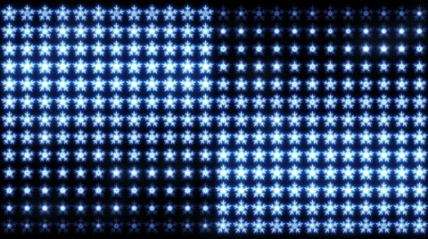 Led Snowflakes 15 Stock Footage 44270122