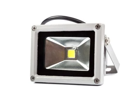 LED spotlight on white background. Stock Photos