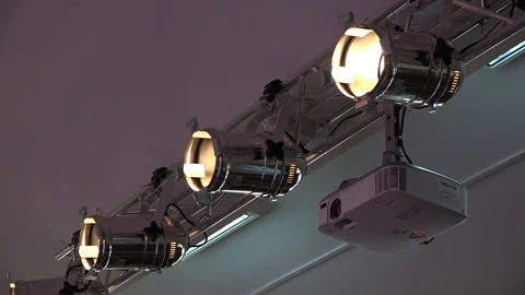 Led spotlights lamps Stock Footage 86821695