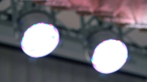 Led spotlights lamps Stock Footage 86824596