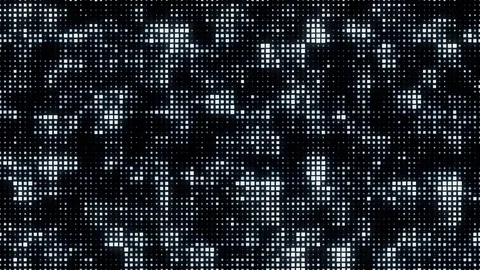 Led square digital noise loop Stock Footage 80122843