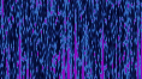 Led squared abstract pattern background for data, techno retro video loop Stock Footage 142996412
