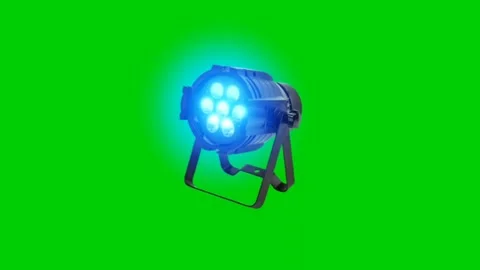 LED Stage Light Green Screen Stock Video Footage Stock Footage 279019045