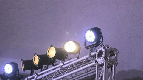 Led stage lighting Stock Footage 12779164