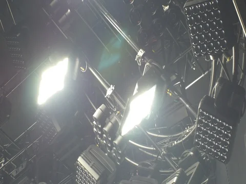 Led Stage Lights Rotating BlinderUntitled Project Video stock 76396362