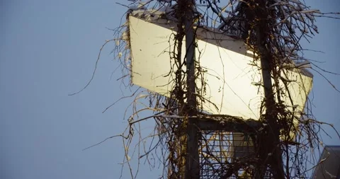A LED street lamp with a diffuse blend Stock Footage 156661106