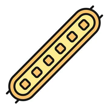 Led strip light element illustrating modern technology Stock Illustration
