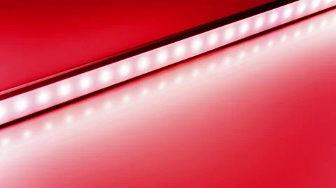 Led Strip single tilted line loop RGB colour Stock Footage 65305076