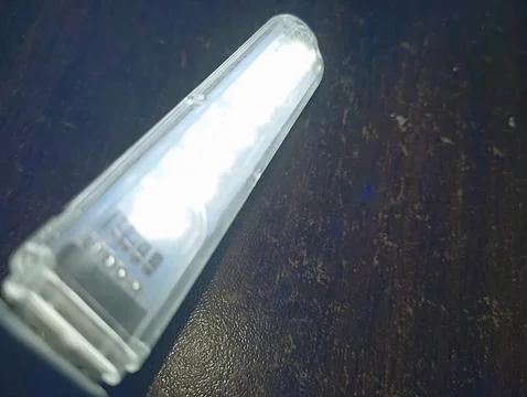 LED strip transparent flash light with USB Stock Photos
