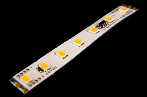 LED strip for universal lighting applications Stock Photos
