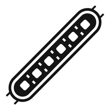 Led stripe icon simple . Strip light Stock Illustration
