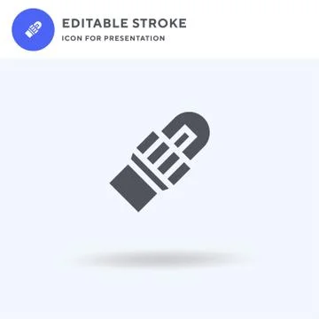 Led Strobe icon vector, filled flat sign, solid pictogram isolated on white イラスト素材