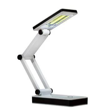 LED table lamp in the on state Stock Photos