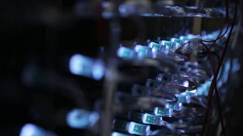 Led technology - panel and bars Stock Footage 74932577