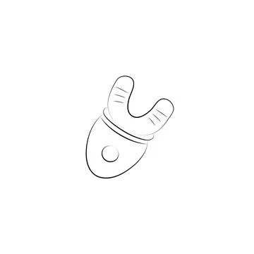 LED teeth whitening light device. Dental gadget for health youth and beauty Stock Illustration