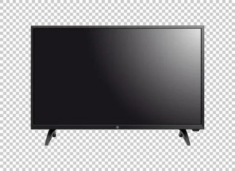 LED television screen on background vector Stock-Illustration