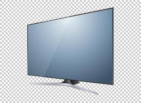 LED television screen on background vector 스톡 일러스트