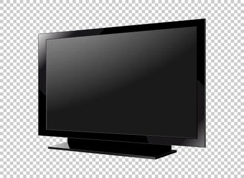 LED television screen on background vector Stock Illustration