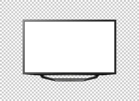 LED television screen on background vector Stock-Illustration