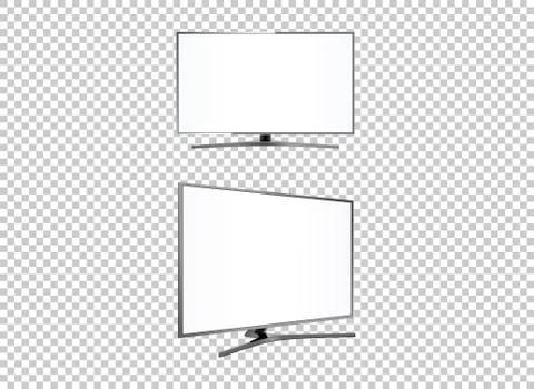 LED television screen on background vector Stock Illustration