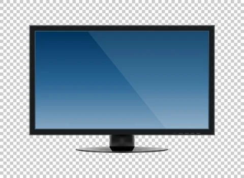 LED television screen on background vector Stock Illustration