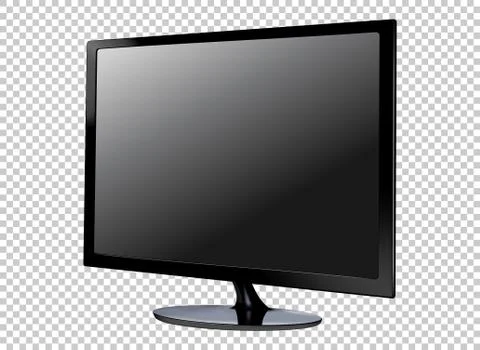 LED television screen on background vector Illustrazione stock