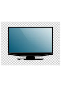 LED television screen on background vector Stock-Illustration