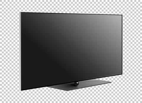 LED television screen on background vector Stock Illustration